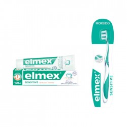 Elmex Sensitive Dentifricio per denti sensibili 100 ml + Elmex Spazzolino morbido