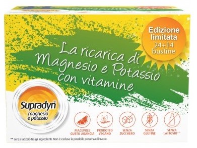 Supradyn Magnesio e Potassio Limit Edition 14+24 bustine Integratore per la stanchezza