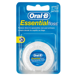 Oralb essentialfloss filo interdentale cerato 50 metri gusto menta
