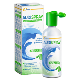 Soluzione di acqua di mare ipertonica audispray adult igiene orecchio spray senza gas 50 ml