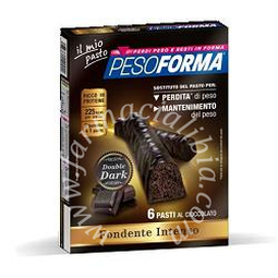 Pesoforma barretta double dark 6 pasti 12 x 31 g