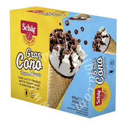 Schar surgelati gran cono panna&cacao con latte fresco 6 pezzi da 70 g