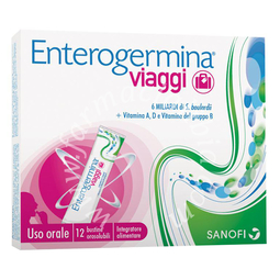 Enterogermina viaggi 12 bustine orosolubili confezione standard