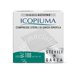 Icopiuma garza compressa idrofila 10x10cm 100 pezzi