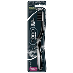 Forhans spazzolino black4white setole carbone