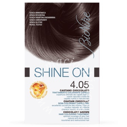 Bionike shine on trattamento colorante capelli castano cioccolato 4.05
