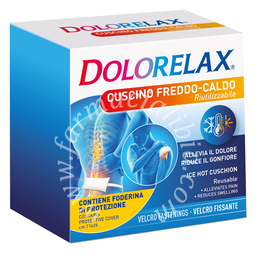 Dolorelax ice hot cuscino riutilizzabile con velcro fissante 11x26 cm