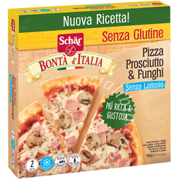 Schar surgelati pizza prosciutto & funghi bonta'italia 2 pezzi x 390 g