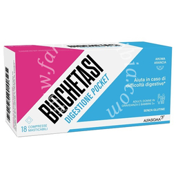 Biochetasi digestione pocket 18 compresse masticabili