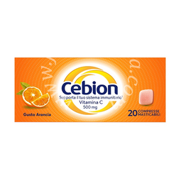 Cebion masticabile arancia vitamina c 500 mg 20 compresse