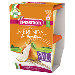 Plasmon la merenda dei bambini sapori di natura pera cereali asettico 2 x 120 g