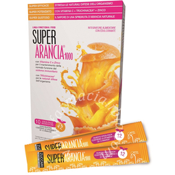 Super arancia 1000 10 stick pack monodose da 3,7g integratore alimentare con edulcorante
