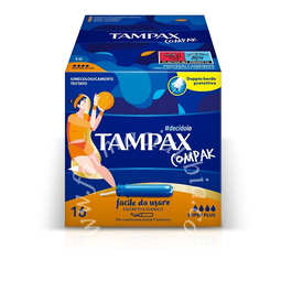 Tampax compak assorbente interno super plus 16 pezzi