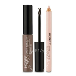 Korff cure make up kit sopracciglia con mascara sopracciglia 02 + matita illuminante 02
