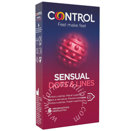 Control sensual dots&lines 6 pezzi
