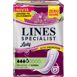 Assorbenti per incontinenza lines specialist lady 4 normal 10 pezzi