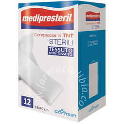 Compresse sterili tnt medipresteril 18x40 cm 12 pezzi