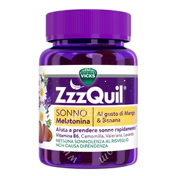 Vicks zzzquil sonno mango & banana 30 pastiglie gommose
