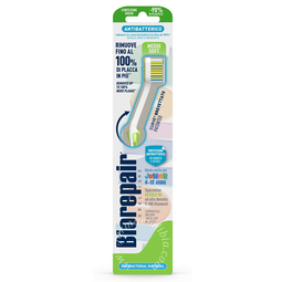 Biorepair oral care spazzolino antibatterico junior 6-12 anni piu' comfort setole medio soft