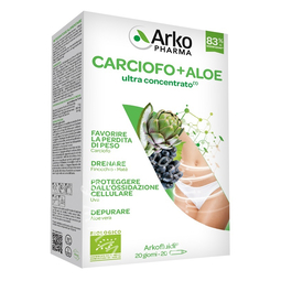 Arkofluidi carciofo+aloe vera 20 flaconcini 200 g