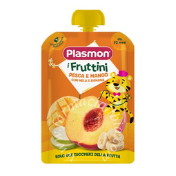 Plasmon i fruttini pesca e mango con mela e banana 130 g