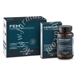 Principium protocollo fem ferplus tre-tard 30 compresse + magnesio completo 90 compresse