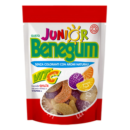 Benegum junior vita c caramelle gele' con succo di frutta e vitamina c 90 g