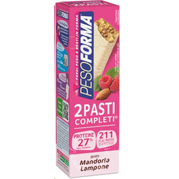Pesoforma barrette mandorla lampone 2 pasti 2 pezzi da 58 g