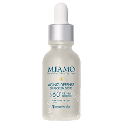 Miamo new formula miamo longevity plus aging defense sunscreen drops spf50+ 30 ml
