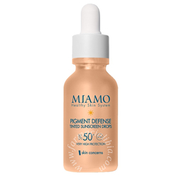 Miamo new formula miamo skin concerns pigment defense tinted sunscreen drops spf50+ 30 ml