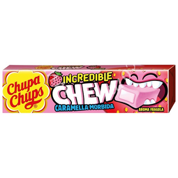 Chupa chups incredible chew fragola 20 pezzi