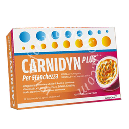 Carnidyn plus 20 bustine da 5,3 g gusto passion fruit