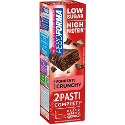 Pesoforma barrette pasti low sugar fondente crunchy 2 pezzi