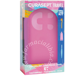 Curasept travel fuxia 1 spazzolino + 1 dentifricio 20 ml + 3 picks