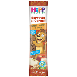 Hipp bio barretta ai cereali con mela/pesca 20 g