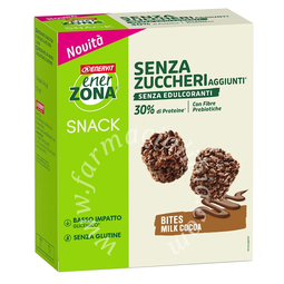 Enerzona bites milk cocoa senza zuccheri aggiunti 24 g 5 pezzi