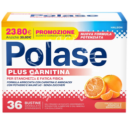 Polase plus carnitina promo 36 bustine granulato effervescente da 6,8 g