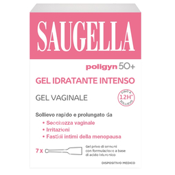 Saugella poligyn 50+ gel idratante intenso 7 tubetti monodose da 4 ml