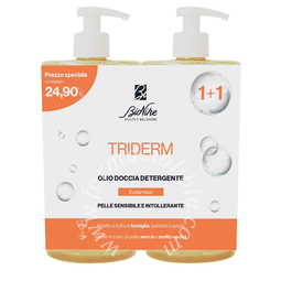 Triderm bipack olio doccia detergente 750 ml
