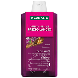 Klorane shampoo chinina crescita 400 ml prezzo lancio