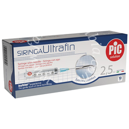 Siringa ultrafin 2,5 ml gauge 23 1/4 10 pezzi
