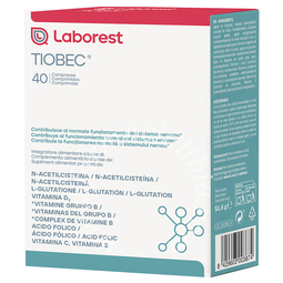Tiobec 40 compresse nuova formulazione senza glutine senza lattosio