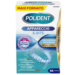 Polident apparecchi & bite pulitore quotidiano 66 compresse