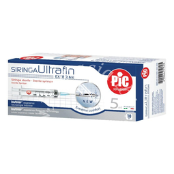 Siringa ultrafin 5 ml gauge 23 1/4 10 pezzi
