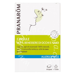 Pranarom allergoforce capsule confort occhi-naso 30 capsule