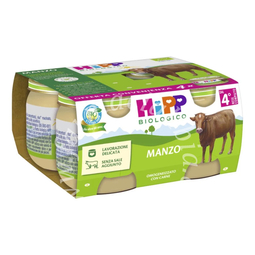 Hipp bio omogeneizzato manzo 4 pezzi da 80 g