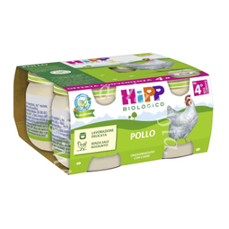 Hipp bio omogeneizzato pollo 4 pezzi da 80 g