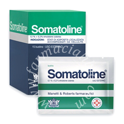 Somatoline0,1% + 0,3% emulsione cutanea 15 bustine