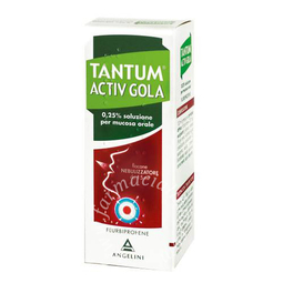 Tantum verde gola 250 mg/100 ml spray per mucosa orale gusto camomilla e miele  flurbiprofene soluzione 15 ml gusto camomilla e miele