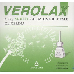 Verolax 6,75 g adulti soluzione rettaleglicerina 9  6 contenitori monodose